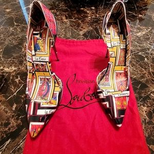 Christian Louboutin Iriza Print Patent Leather Pumps 39